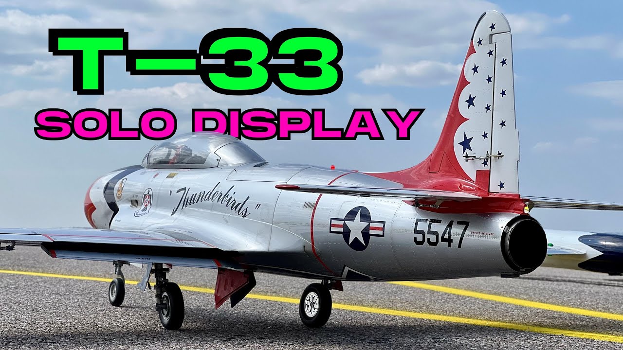 HUGE T-33 Thunderbirds • SOLO DISPLAY • (English/Français 4K 60fps)