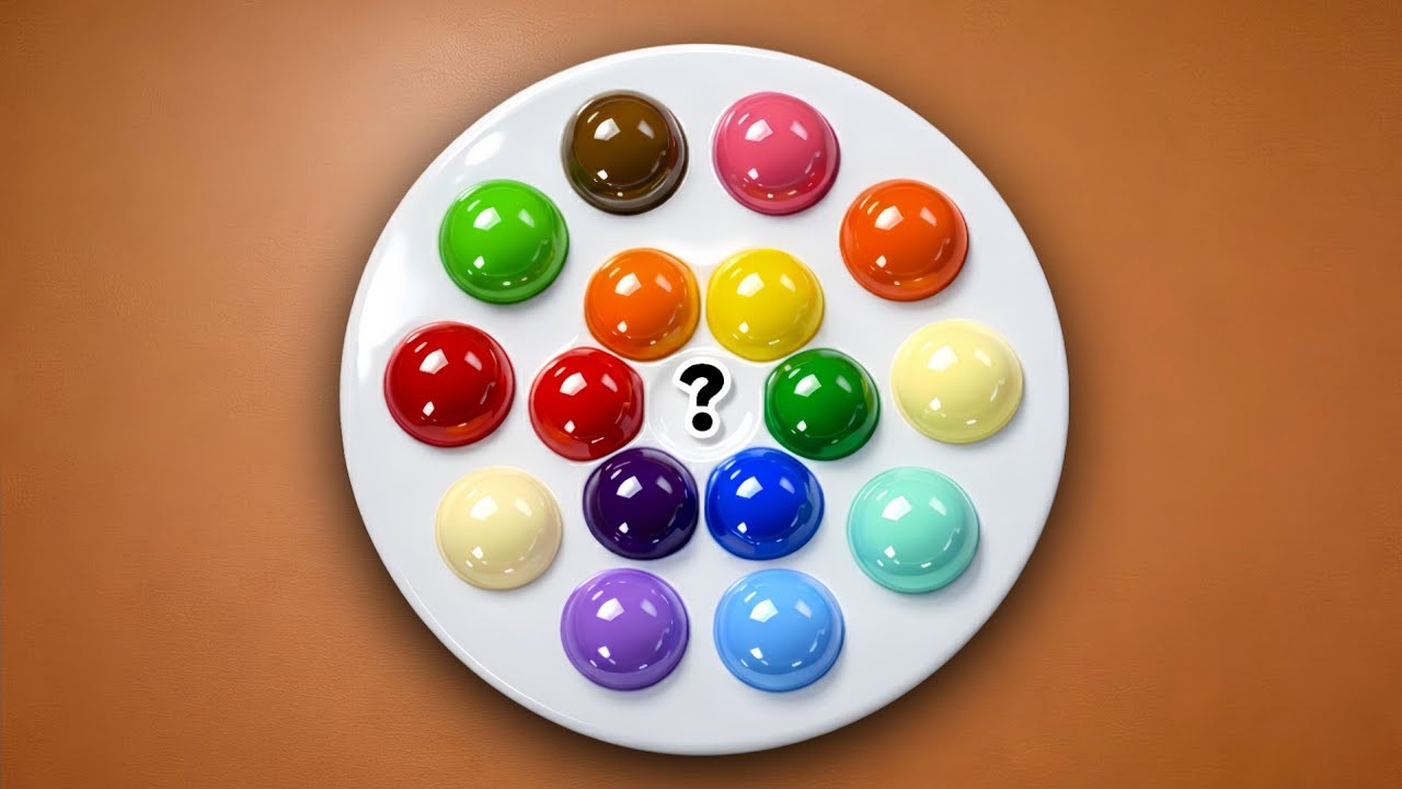 Only 3 Primary Colors Mixing = Unlimited NEW Colors | So Satisfying!