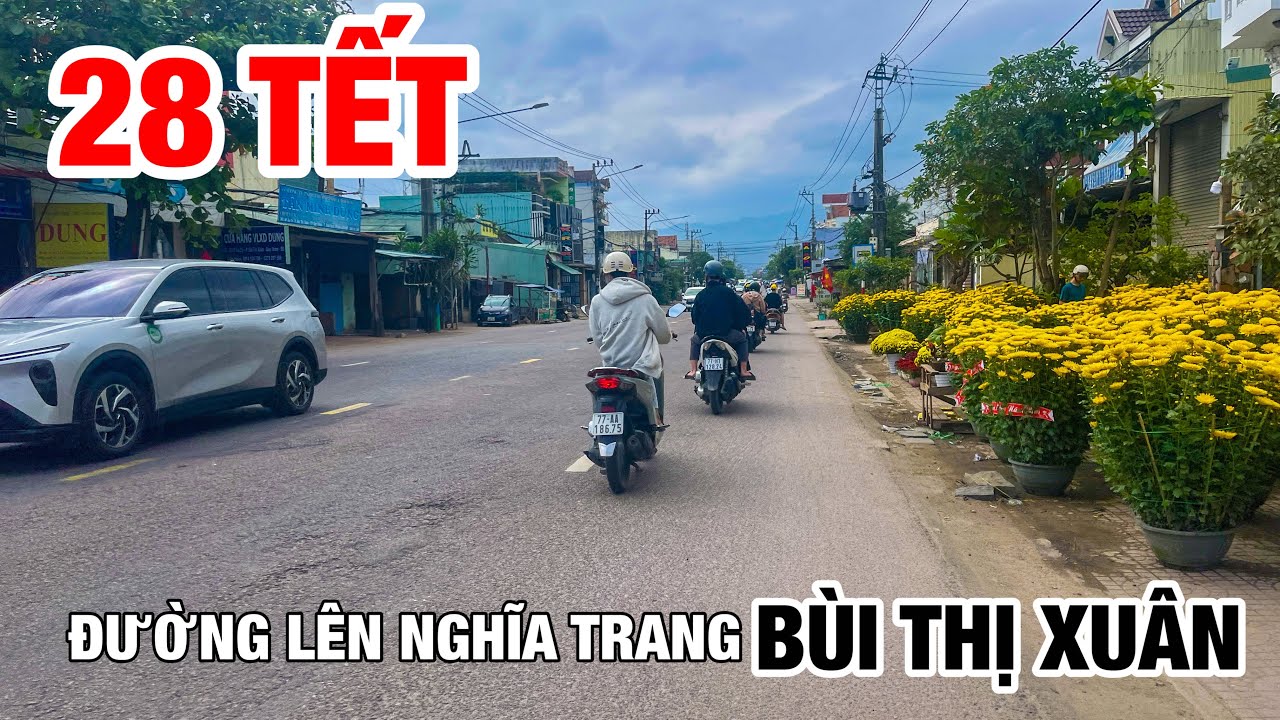 ĐƯỜNG LẠC LONG QUÂN-ÂU CƠ (QL1A) LÊN NGHĨA TRANG BÙI THỊ XUÂN SÁNG 28 TẾT