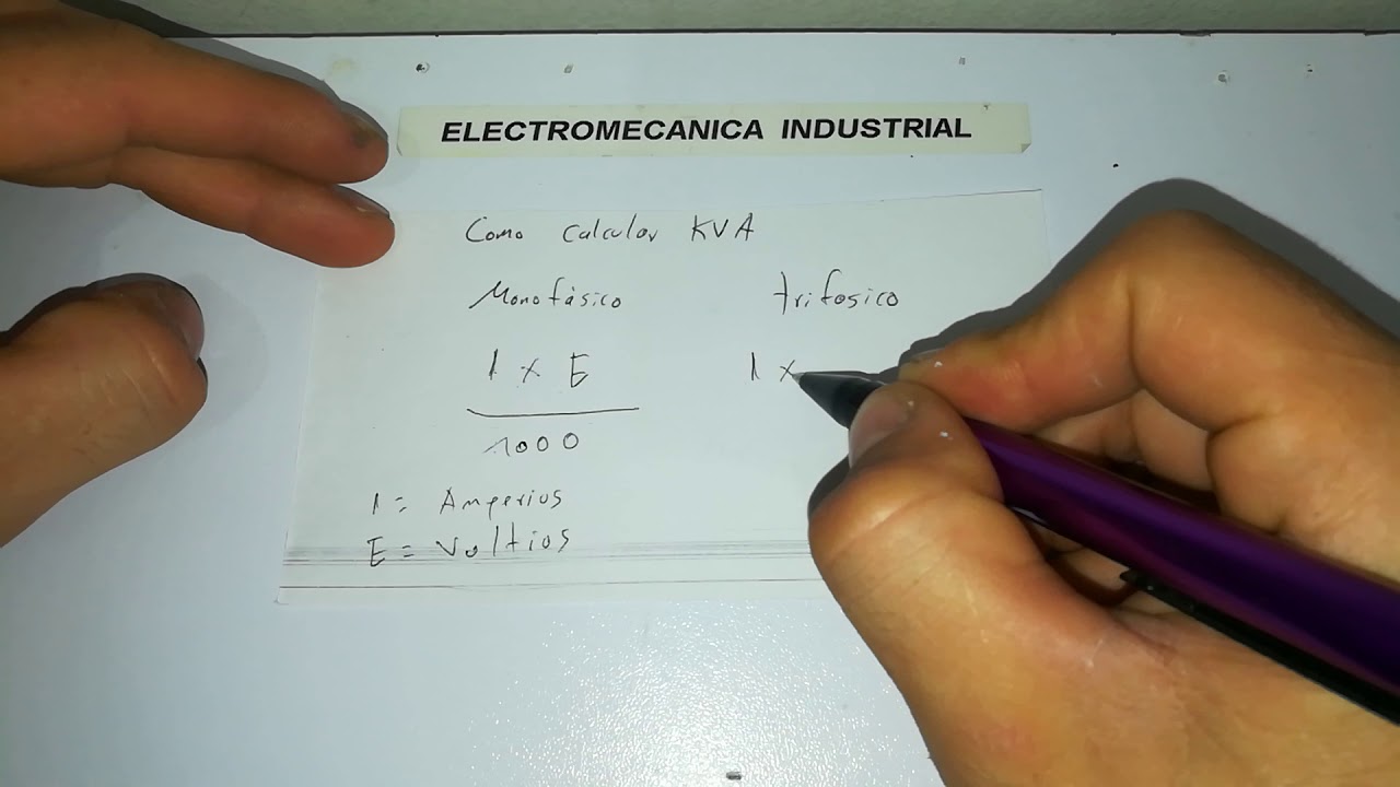 C&oacute;mo calcular los KVA en un sistema monof&aacute;sico y trif&aacute;sico