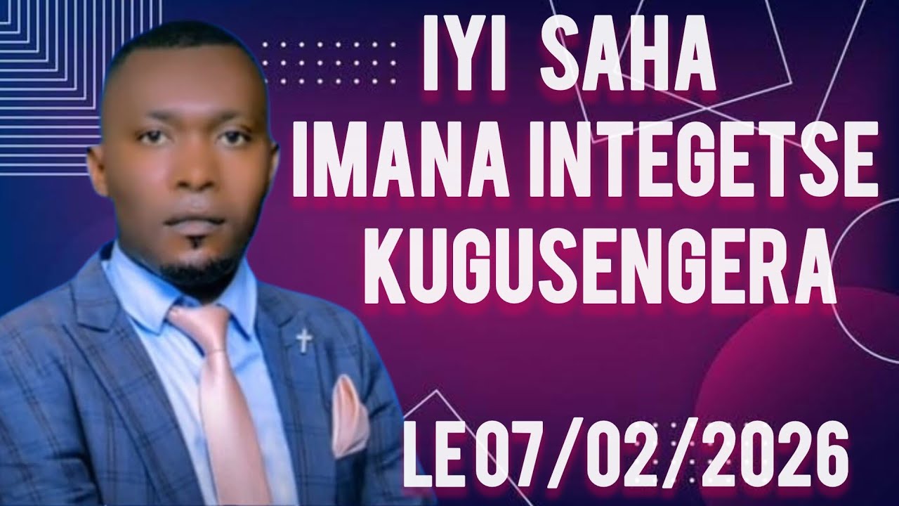  IRI SENGESHO UCYIRYUMVA ICYAGUFASHE CYOSE KIKUREKURE MBWIWE N'IMANA KUGUSENGERA IZERE BYONYINE