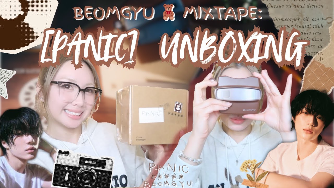 🐻 TXT BEOMGYU MIXTAPE: [PANIC] ALBUM UNBOXING | full album contents + weverse freebies