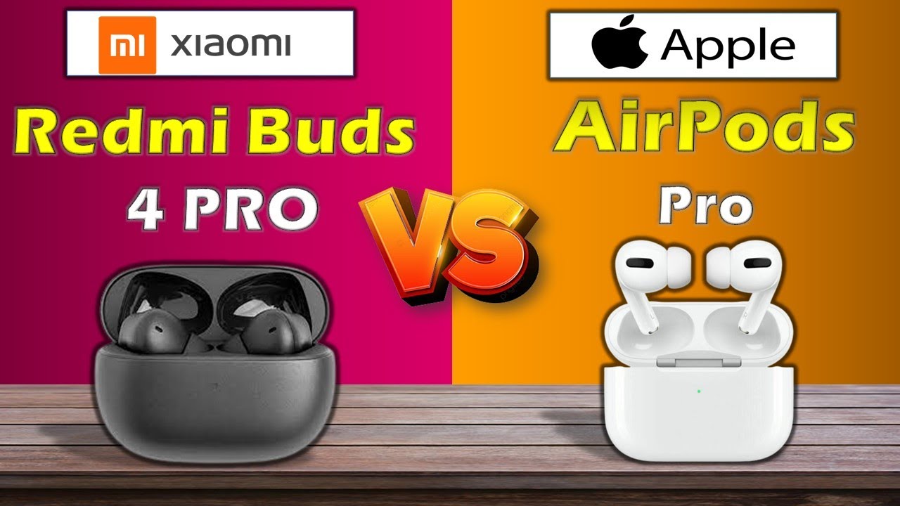 XIAOMI REDMI BUDS 4 PRO VS APPLE AIRPODS PRO