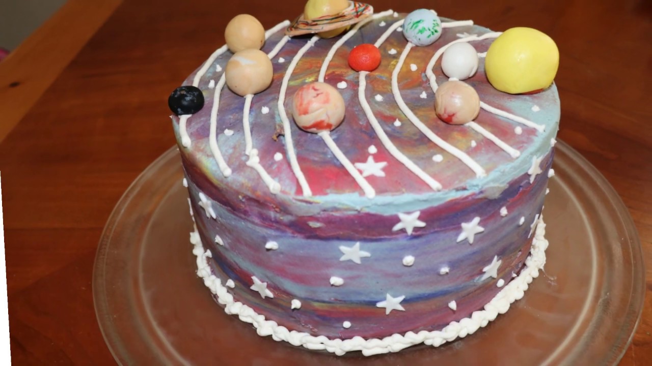 Pastel de sistema solar