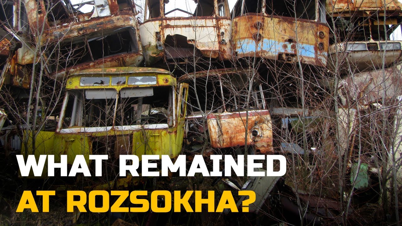 What remained at Rozsokha (Rassokha) vehicle graveyard? Footage from 2015