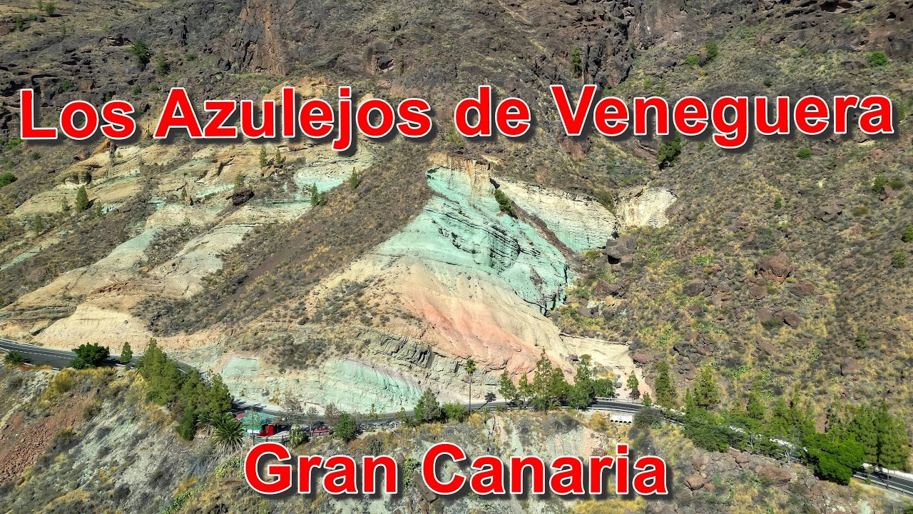 Gran Canaria - Los Azulejos de Veneguera - 4K DRONE