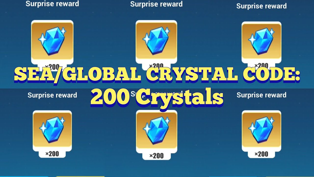 SEA/Global Crystal Code Today!! Honkai Impact 3