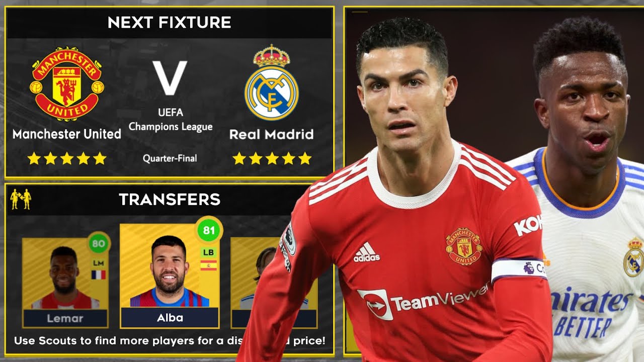 DLS 22 | Manchester United vs Real Madrid | Dream League Soccer 2022 Gameplay