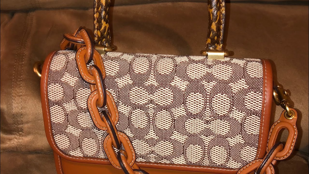 🔥🔥NEW!!! Coach Rogue Top Handle in signature Jacquard and Snakeskin 🔥🔥