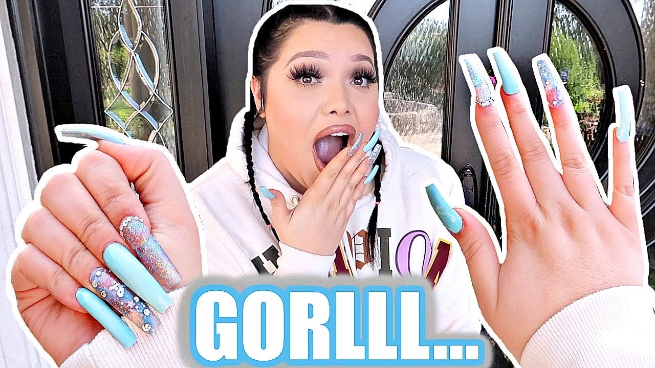 I DID MY OWN ACRYLIC NAILS! *quarantine edition*