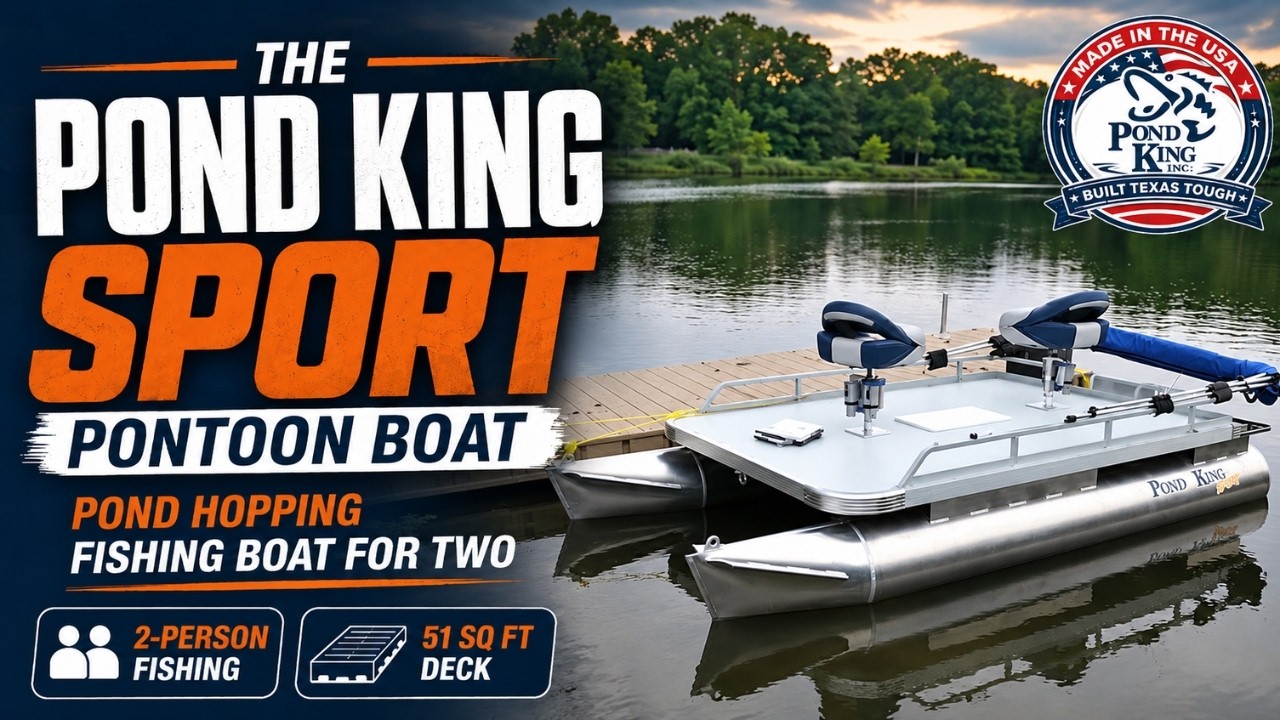 Понтонная лодка Pond King Sport - лодка для рыбалки на двух водоемах.