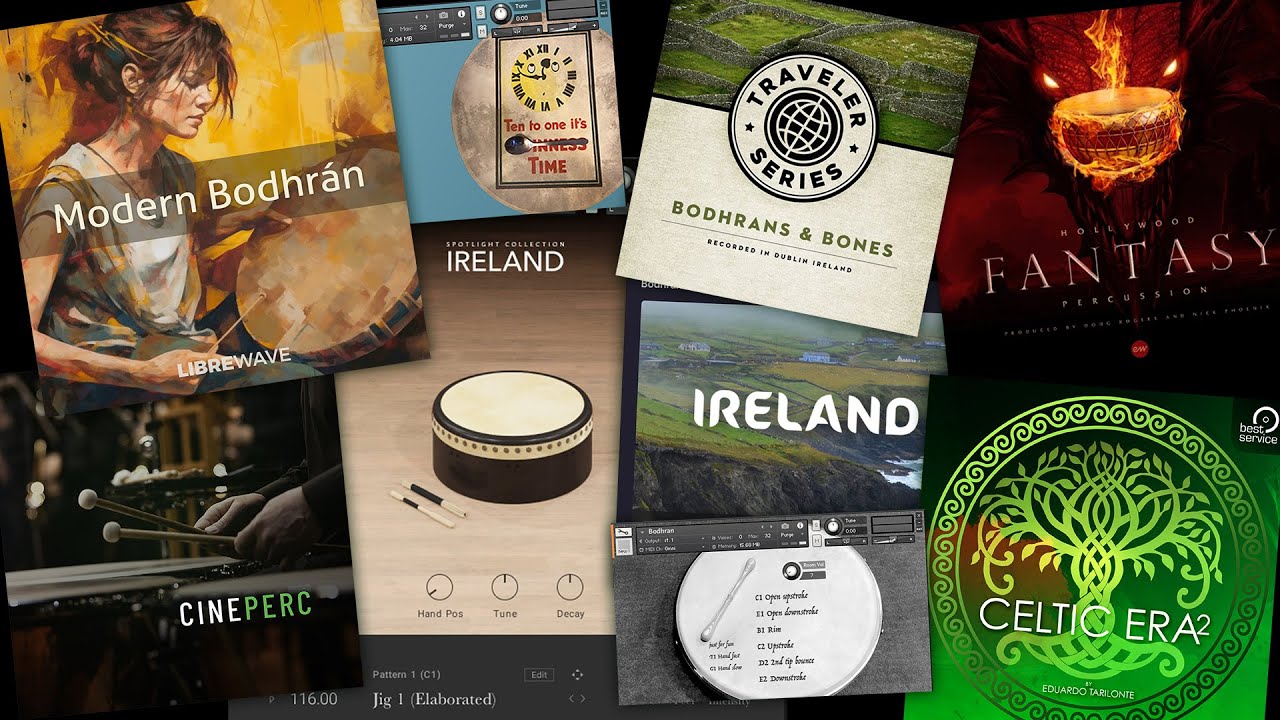 Battle of the Bodhran - 10 Sample Libraries Compared - Includes Free Options