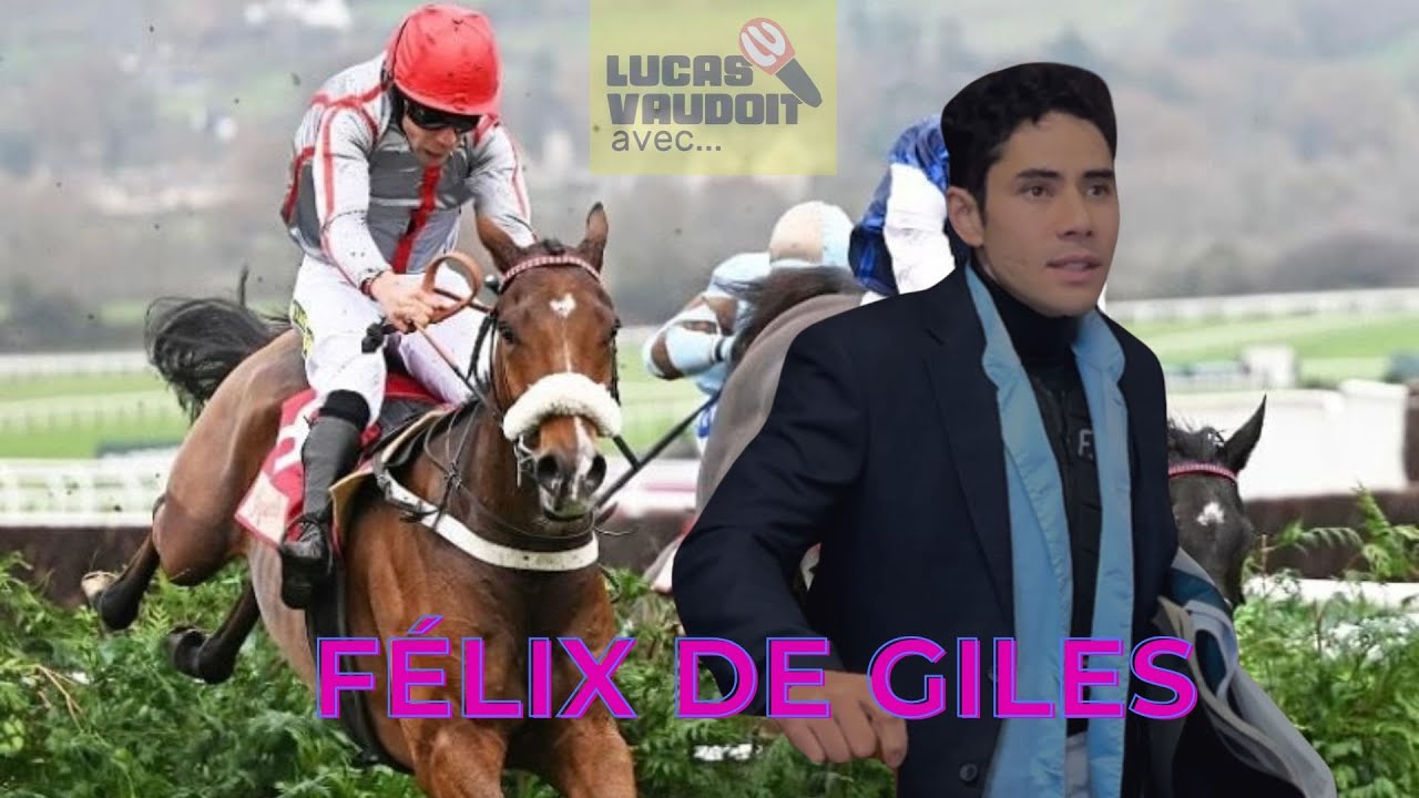 AVEC... Félix de Giles. Jockey d'obstacle, cravache d'or.