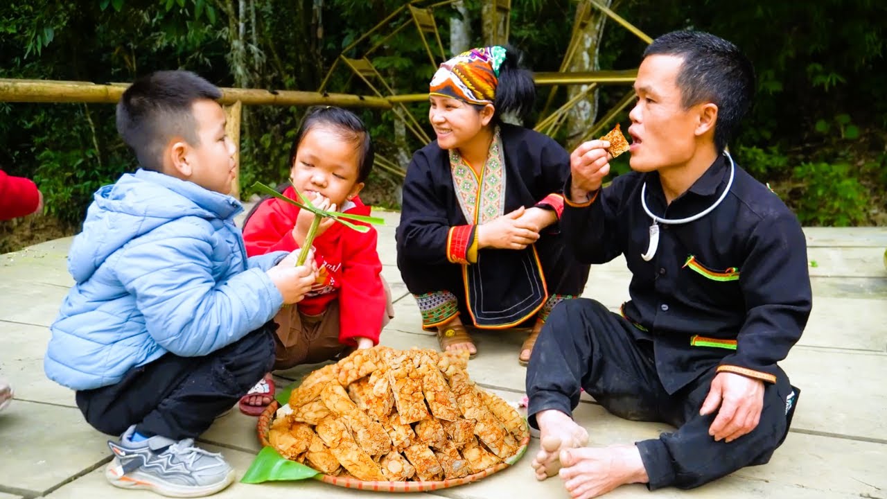 Homemade Peanut Candy Recipe - Dwarf Family’s Cozy Day Making Peanut Candy & Farming Together