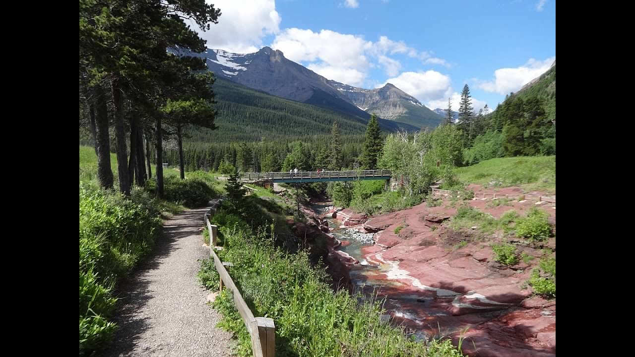 Red Rock Canyon/Blakiston Falls-  Waterton Lakes National Park, Alberta, Canada:  Still Photo