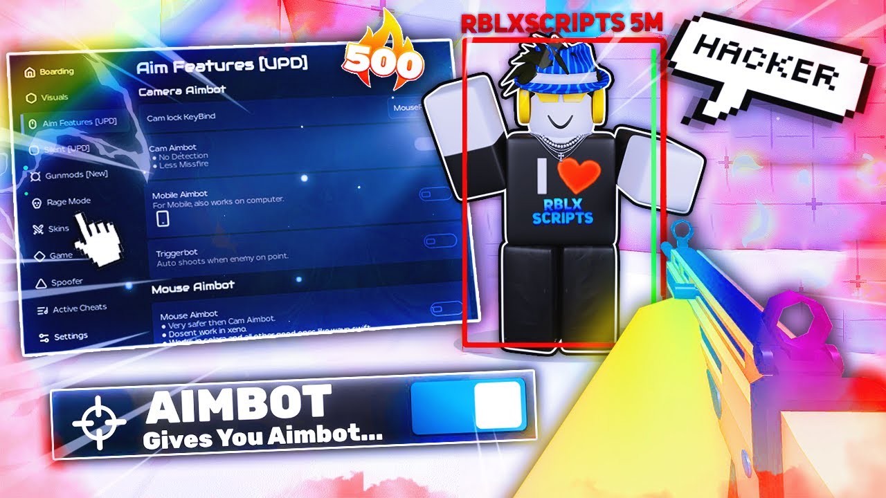 Использование НОВОГО скрипта Best RIVALS с AIMBOT, TRIGGERBOT, SKIN CHANGER, ESP и другими (БЕЗ К...