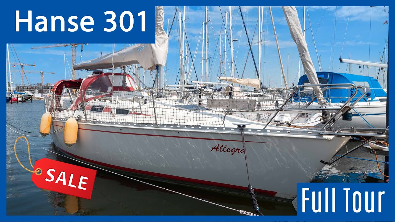 Hanse 301 zu verkaufen - Rundgang durch die Segelyacht (VERKAUFT)