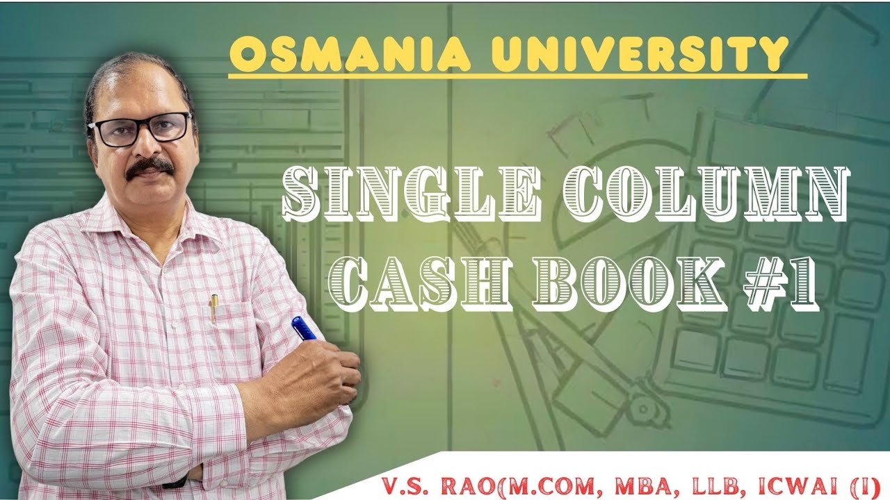 Single Column Cash Book 1