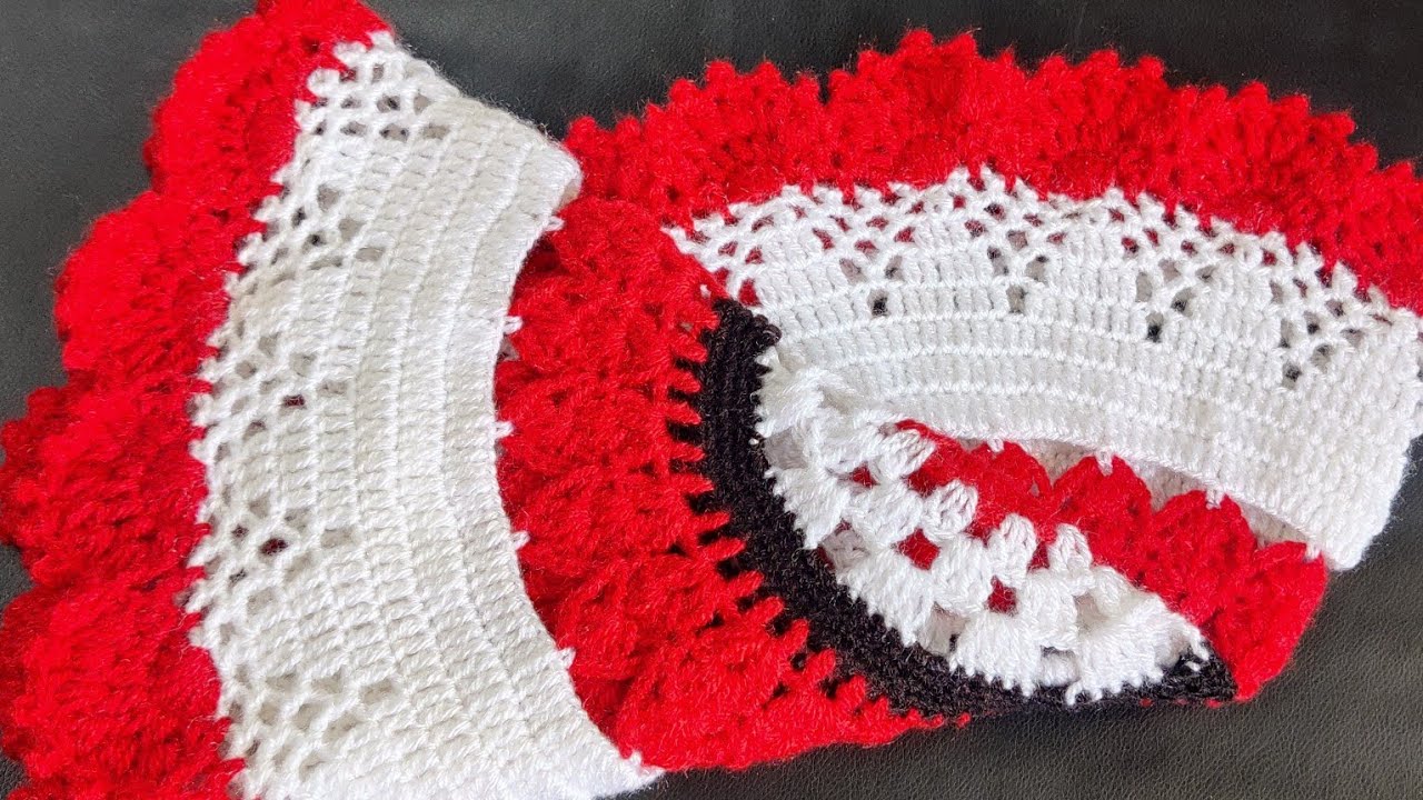 थलपोश इस बार नए कलर में/Red - White - Black colour Doily