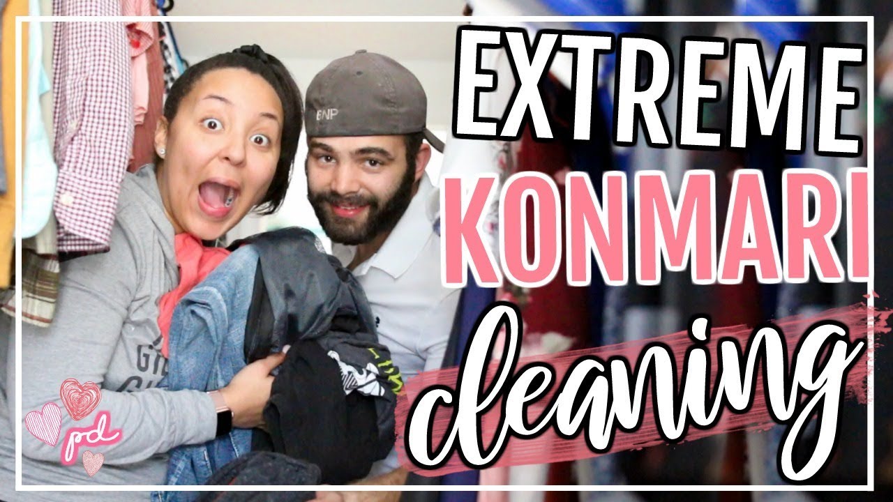 CLEAN WITH ME 2019 | ULTIMATE KONMARI DECLUTTER + EXTREME CLEANING MOTIVATION | Page Danielle