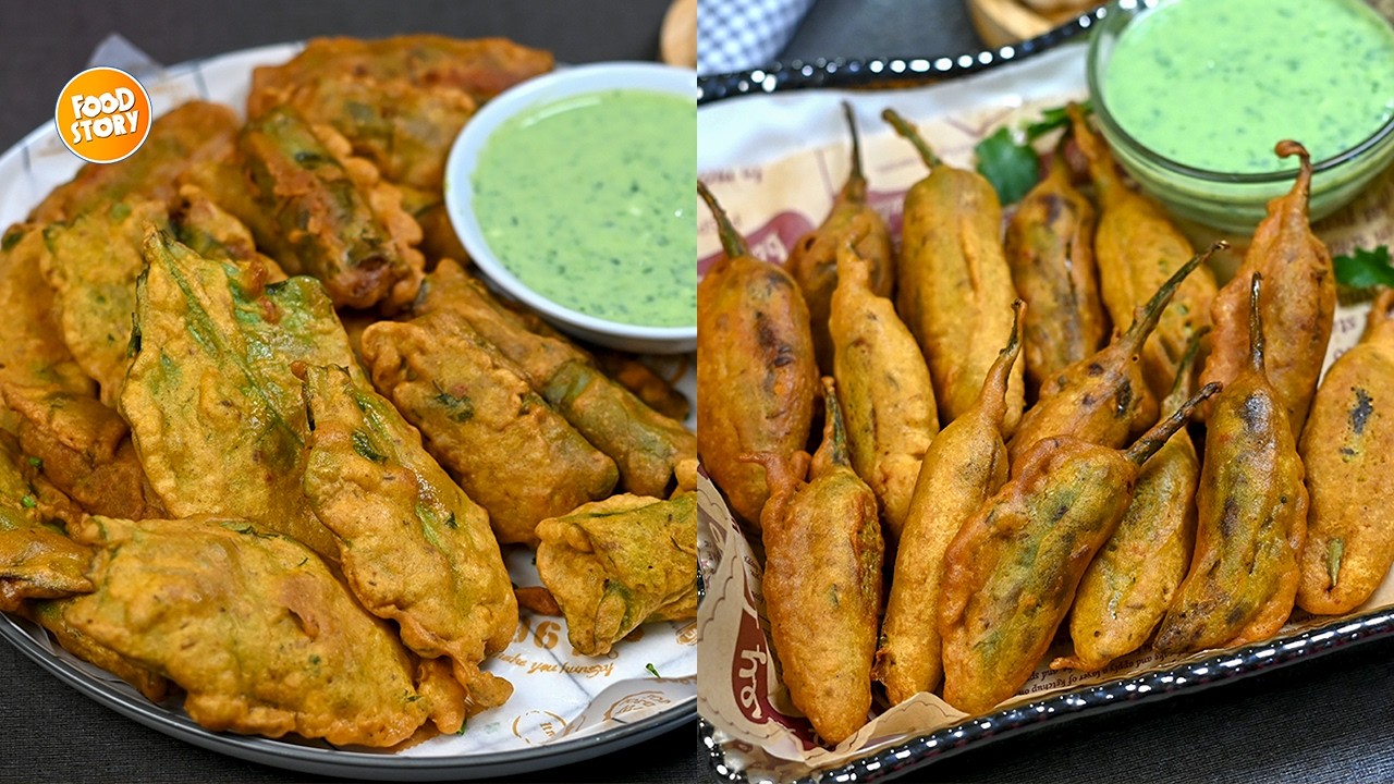 Ramzan Special Palak Mirch Pakora recipe, New Iftar Special Pakora Recipe by Samina Food Story