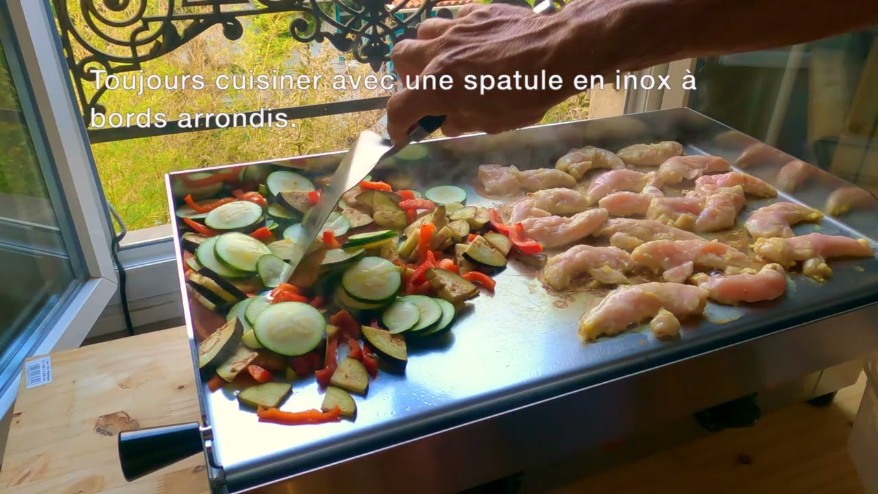 cuisiner sur une plancha electrique krampouz