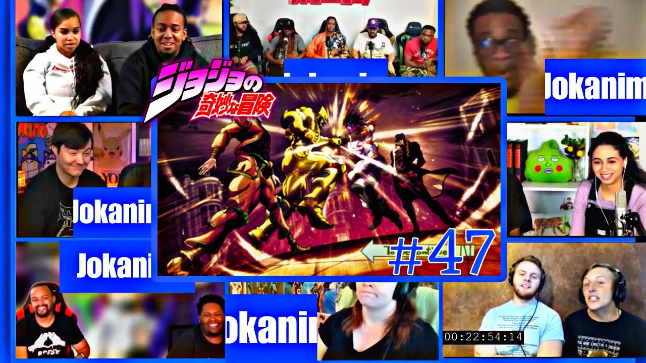 Jotaro vs DIO Part 1 | JoJo’s Bizarre Adventure Part 3 Episode 47 Reaction Mashup