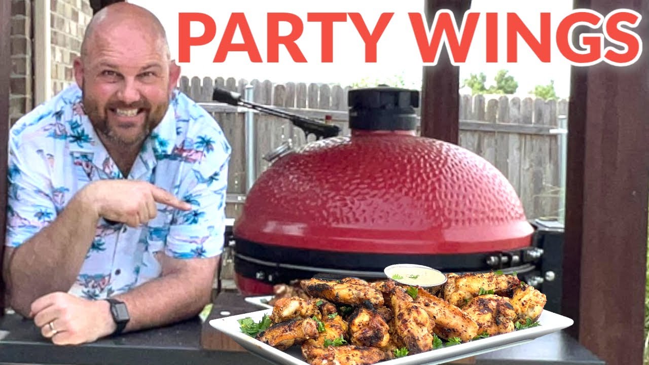 How to Smoke Chicken Wings for a Crowd with Alabama White Sauce on the Kamado Joe Big Joe
