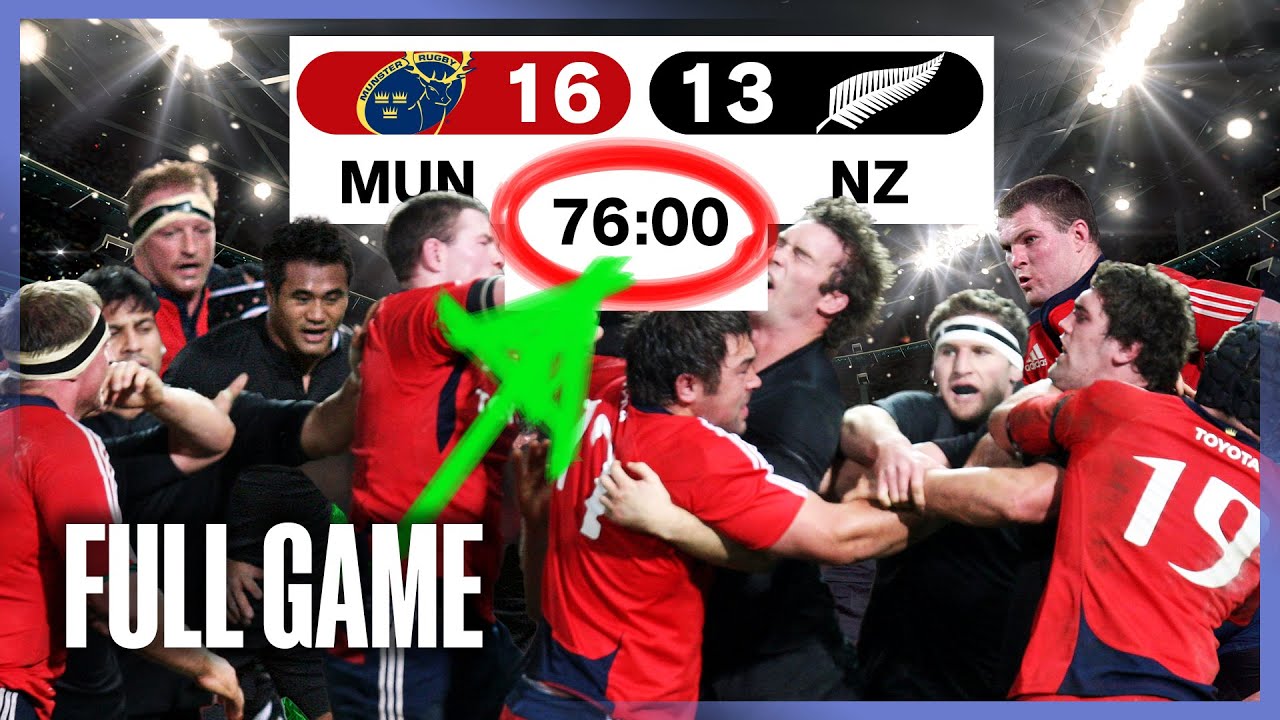 All Blacks v Munster 2008 | FULL GAME | Haka performed AGAINST the All Blacks? LATE GAME DRAMA