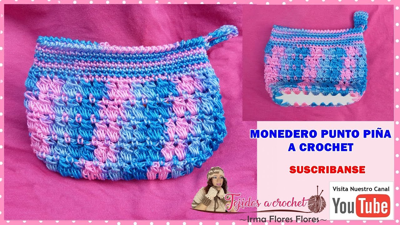 TEJIENDO MONEDERO PASO A PASO A CROCHET/ PARA NEGOCIO