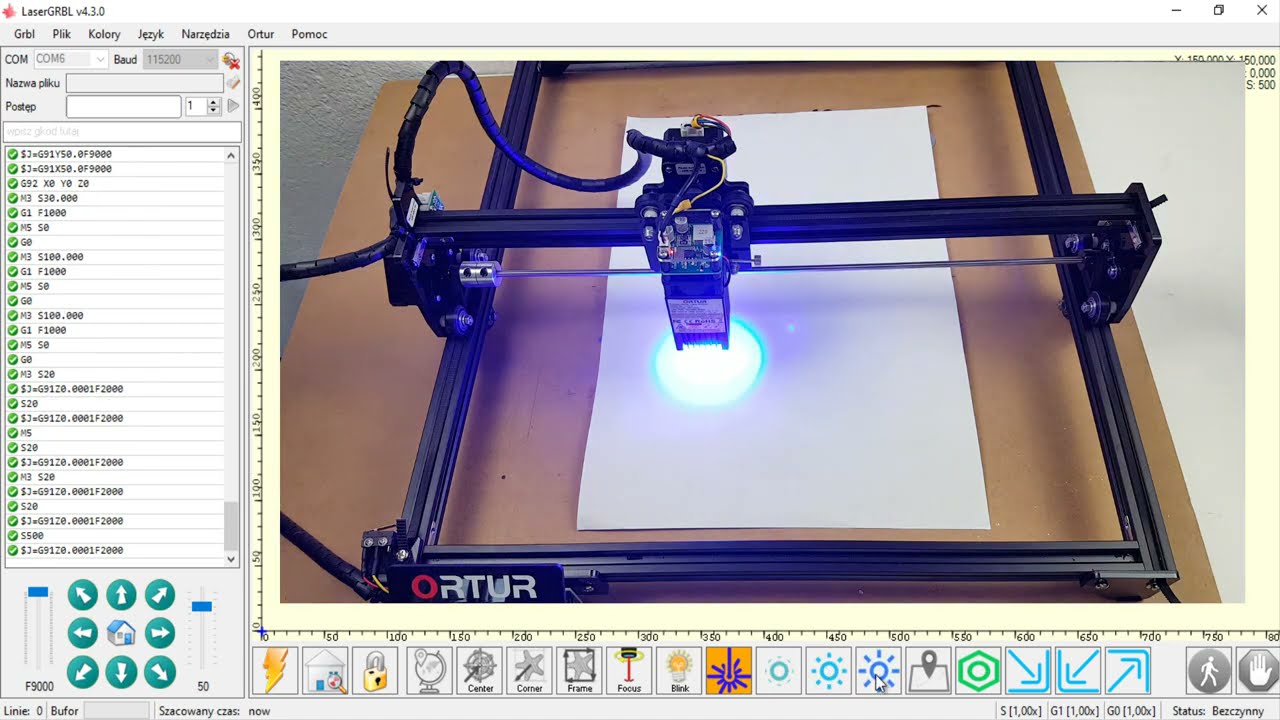 ORTUR Laser Master 2 -  instalacja sterownik&oacute;w i oprogramowania LaserGRBL, przykłady grawerowania