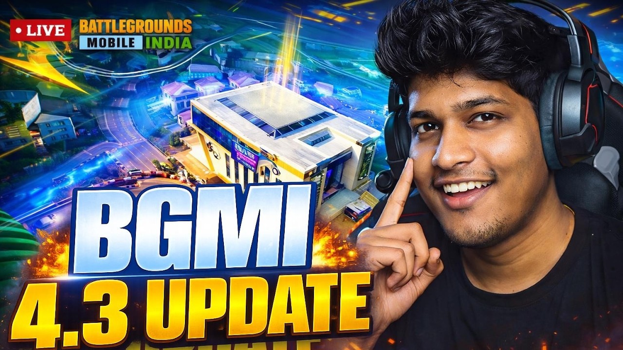 🔴 BGMI LIVE 🔥 NEW 4.3 UPDATE | First Look + OP Gameplay 😱| CHALLENGES + CUSTOM ROOMS | ROAD TO 10K