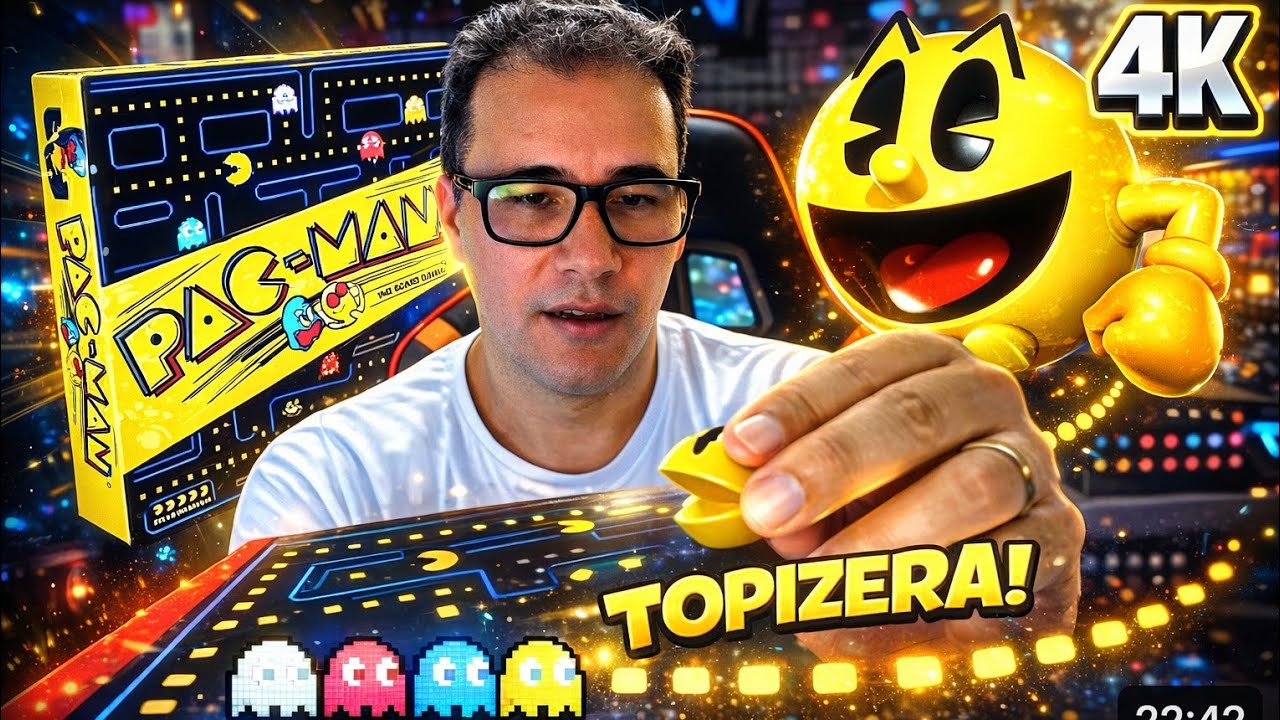 🟡Tabuleiro do PAC-MAN - Veja que  ABSURDO!!!. Só  IMPORTANDO mesmo !! 🎮