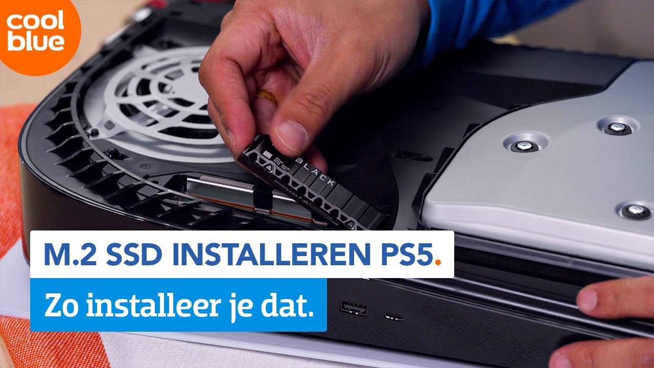 M.2 SSD installeren in een PlayStation 5.