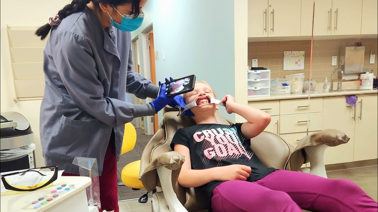 Madison Gets Spacers Put in for Braces! Ouch!!!
