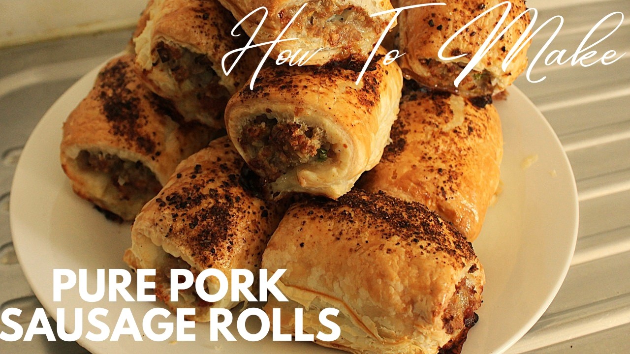Pure Pork Sausage Rolls | Only Ten Minutes Prep Time | Air Fryer OK |