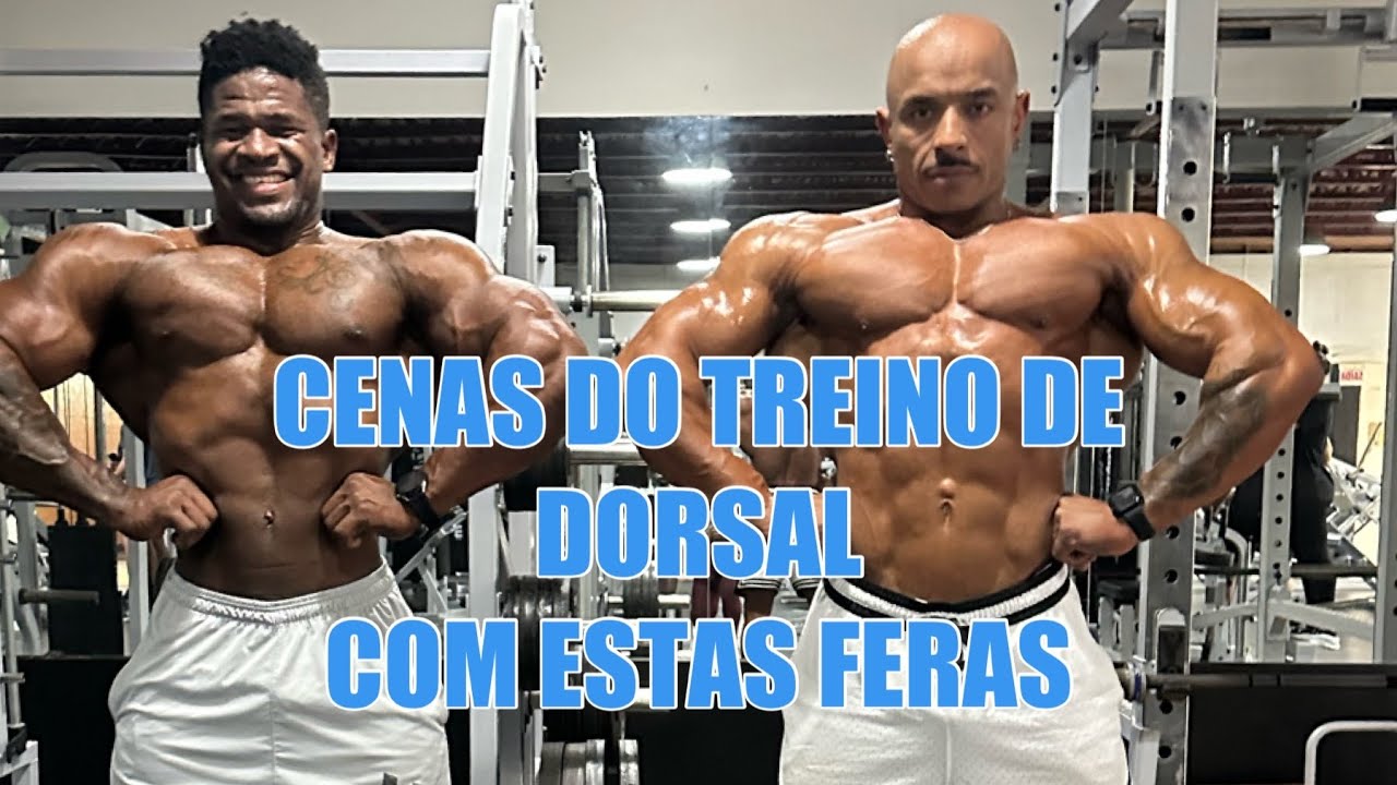 Treino de Dorsal com os atletas Venancio e Daniel Major