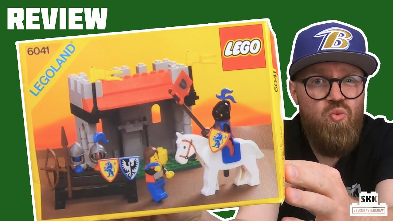 Begehrtes Ritterset mit schwarzem Schwert und seltener Fahne: LEGO® 6041 von 1986 [Review]