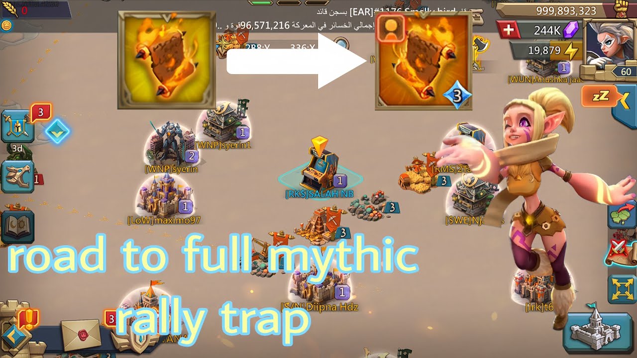 8k сундуков, открывающих дорогу к полноценной мифической ловушке #lordsmobile
