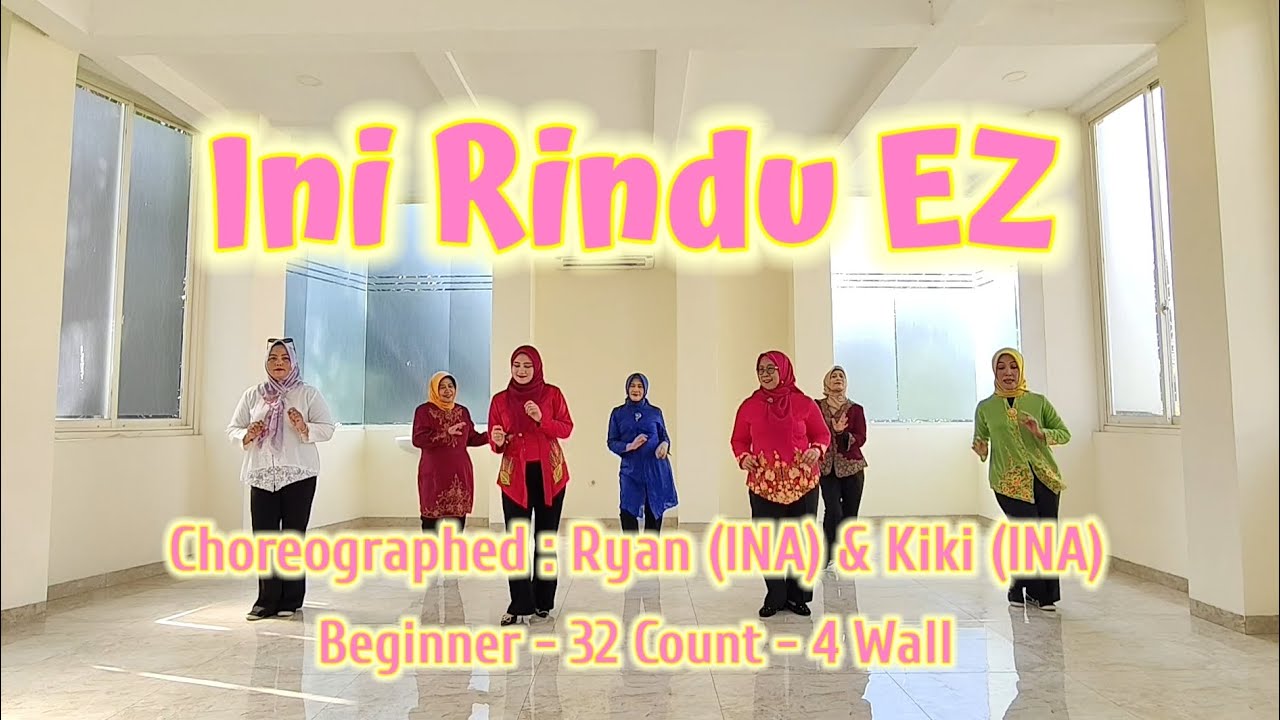 INI RINDU EZ - Line Dance || Ryan & Kiki || Beginner || Demo : Angel Mom's LD