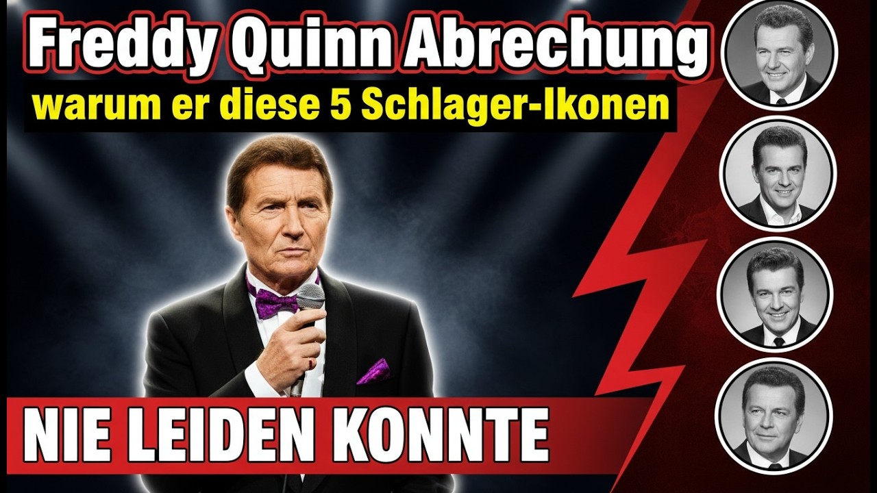 Freddy Quinn abrechnung warum er diese 5 schlager ikonen nie leiden konnte