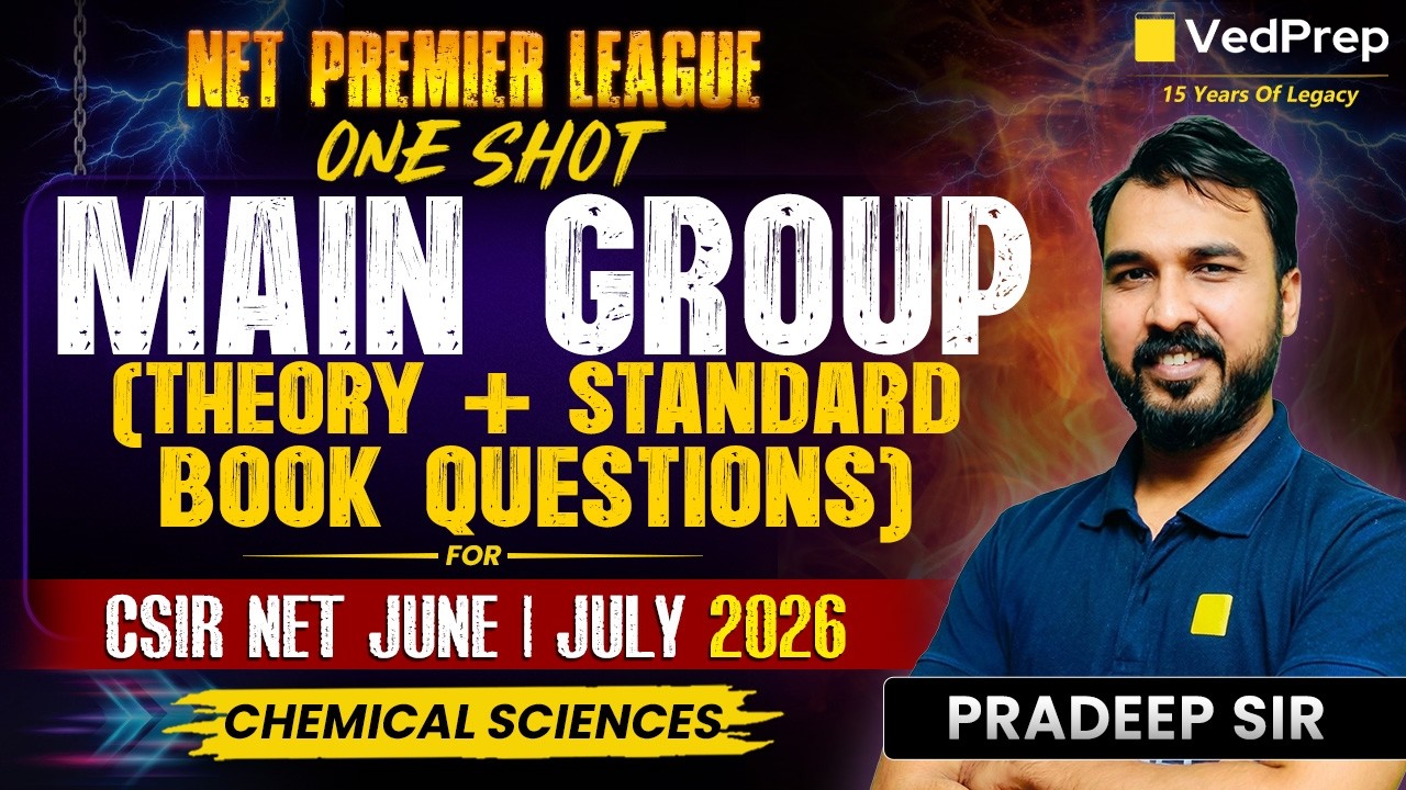 Main Group Theory & Standard Book Questions | CSIR NET Chemical Sciences June/July 2026 | One Shot