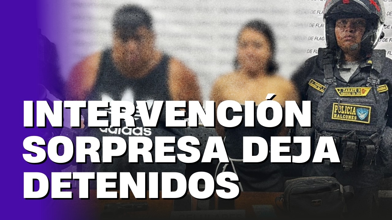 Operativo en La Esperanza deja presuntos detenidos
