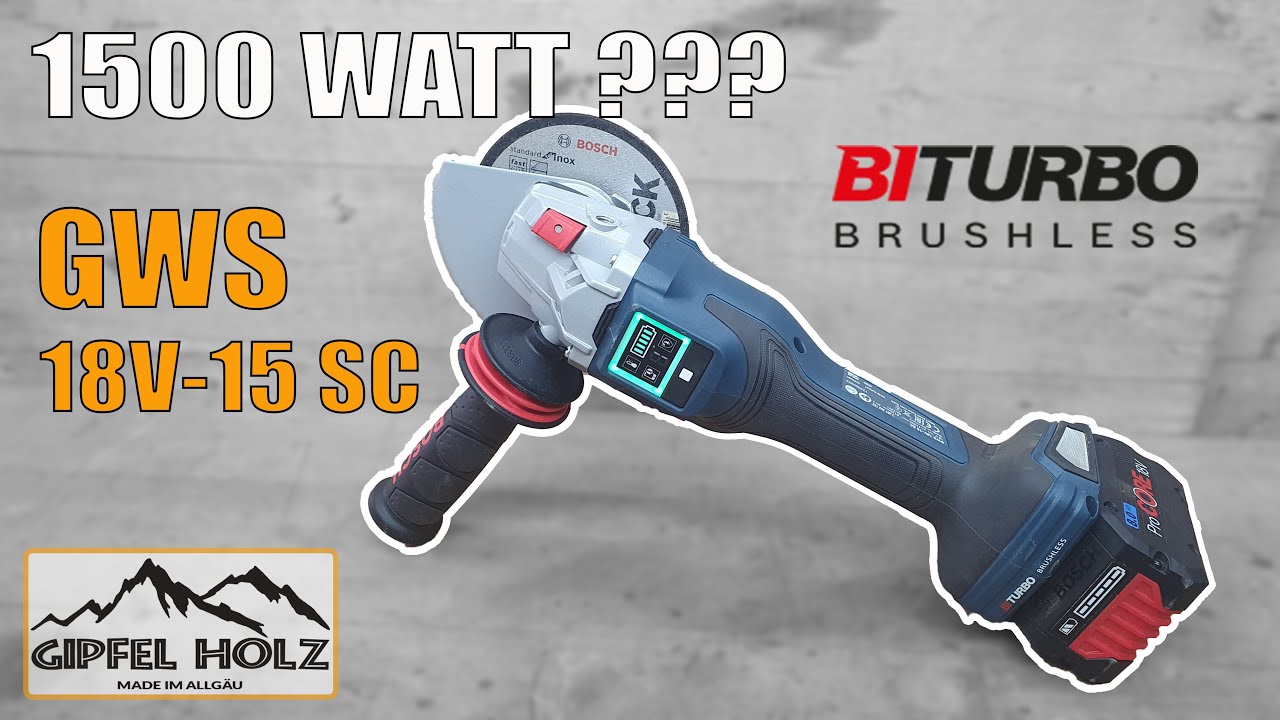 BITURBO Winkelschleifer im Test - Wie gut ist der Bosch GWS 18V-15 SC - Vorstellung - Review - Test