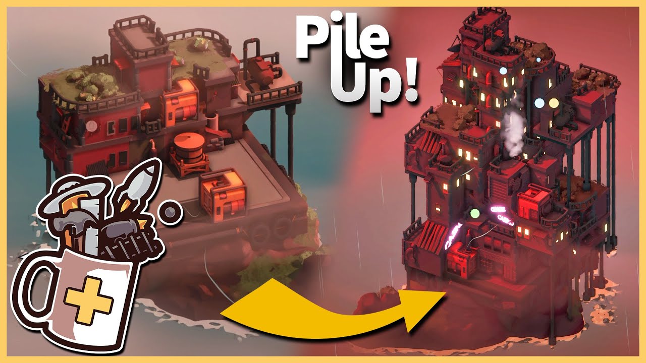 Going VERTICAL in this Stacking City Builder | Pile Up!