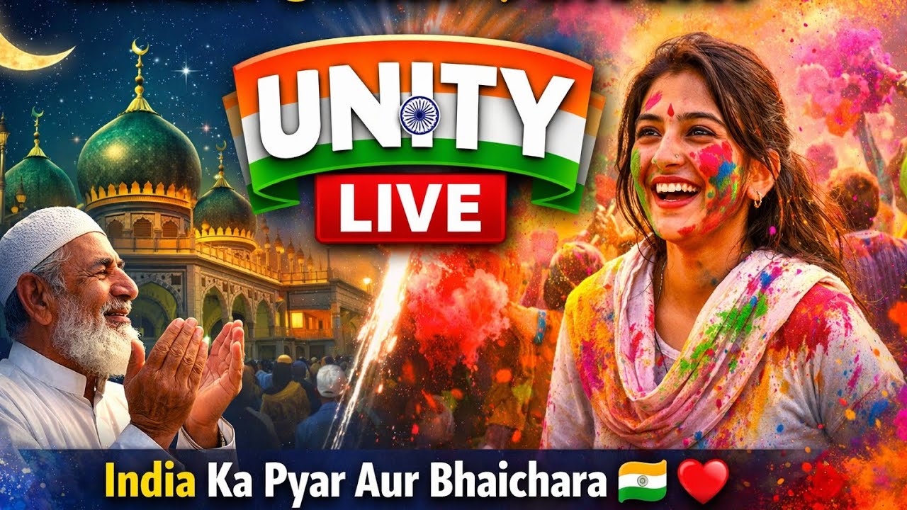 Ramzan 🌙 & Holi 🎨 LIVE 2026 | India Ka Pyar Aur Bhaichara 🇮🇳❤️ | Youtubr Hina!India unity live