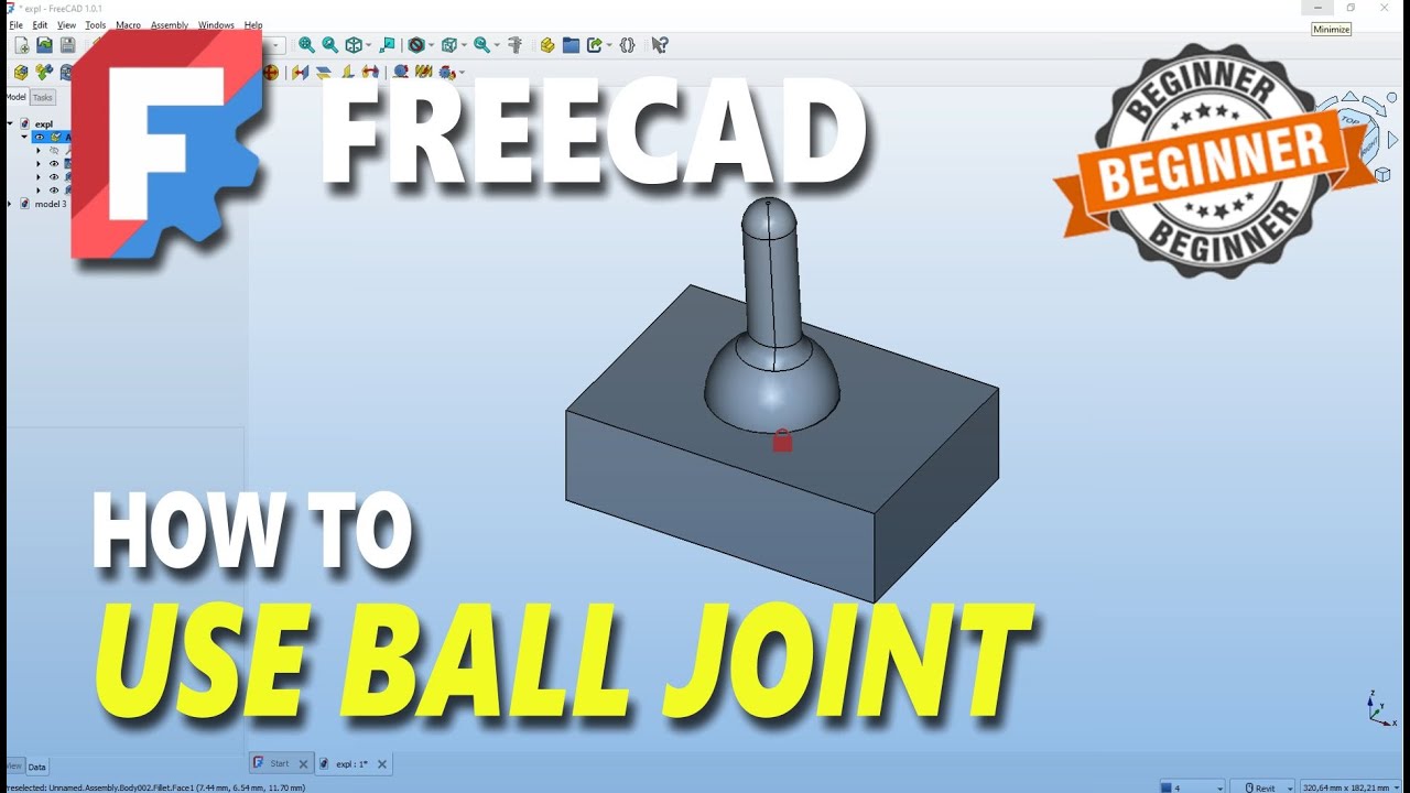 FreeCAD Assembly How To Use Ball Joint