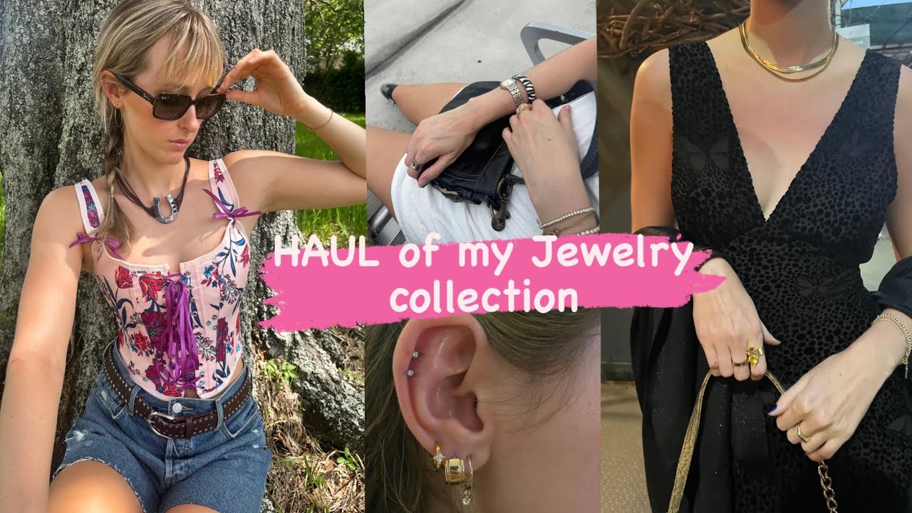 Jewelry Collection Tour🩵 | second hand, bought new, thrifted, hand me down, etc.