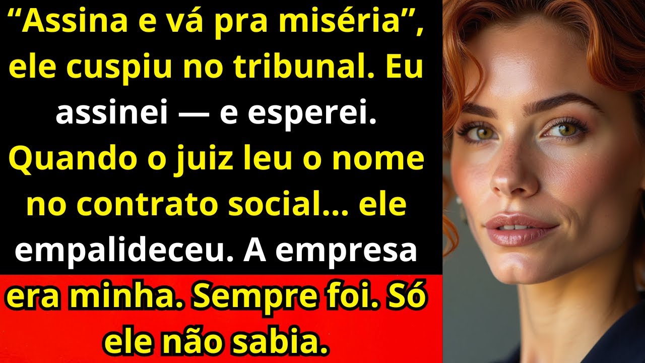 “Assina e vá para a miséria”, disse meu marido no tribunal — até o juiz revelar de quem era a em...