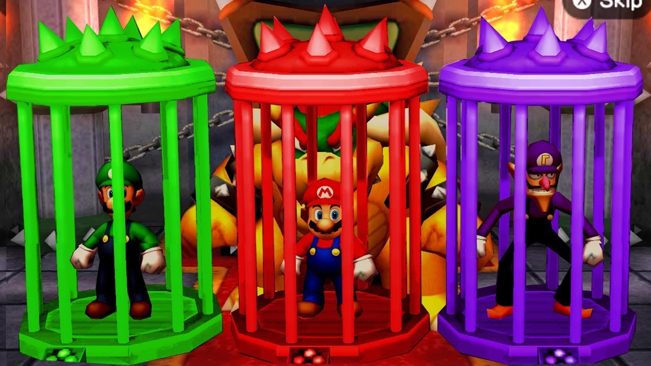 Mario Party The Top 100 MiniGames - Luigi Vs Mario Vs Waluigi Vs Peach (Master CPU)